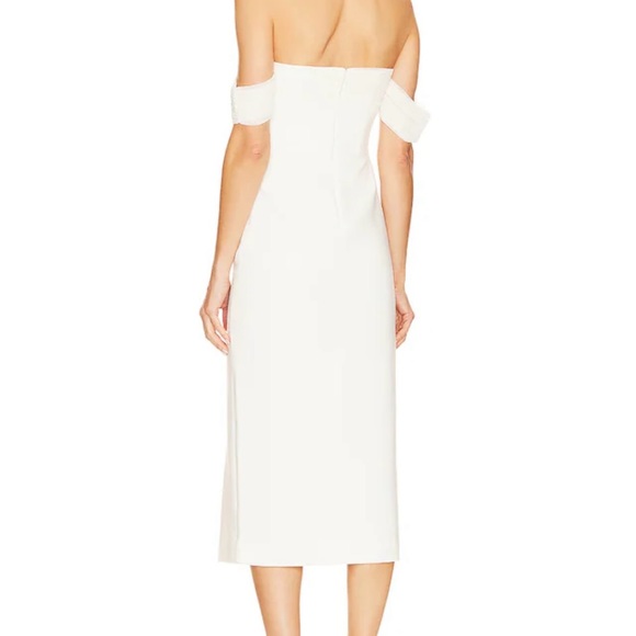 Midi Paz Dress in White by Likely - Picture 4 of 4